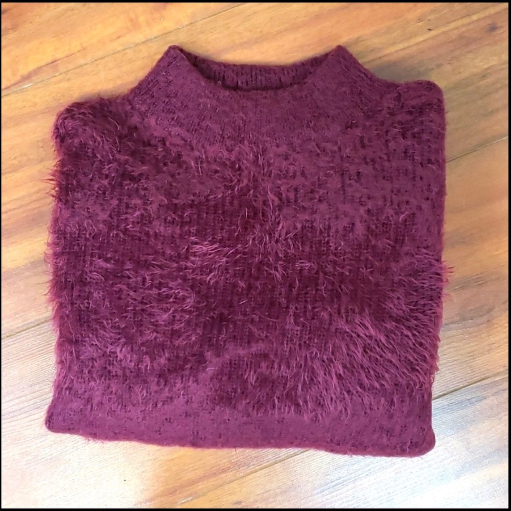 A NEW DAY FURRY MOCK TURTLENECK PULLOVER SWEATER - Picture 6 of 9